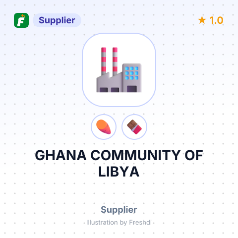 GHANA COMMUNITY OF LIBYA – summary card, no photo uploaded yet