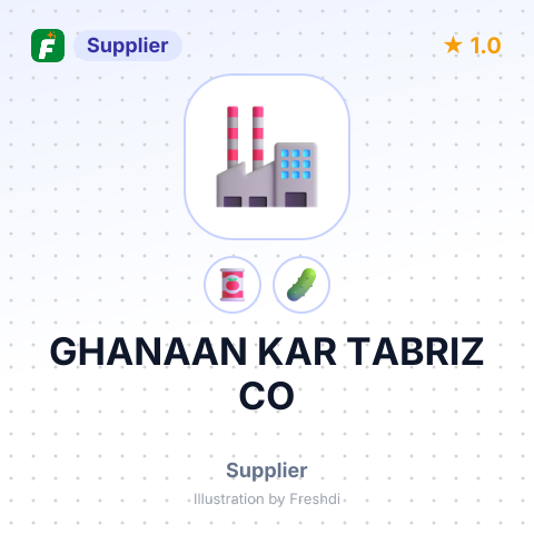 GHANAAN KAR TABRIZ CO – summary card, no photo uploaded yet