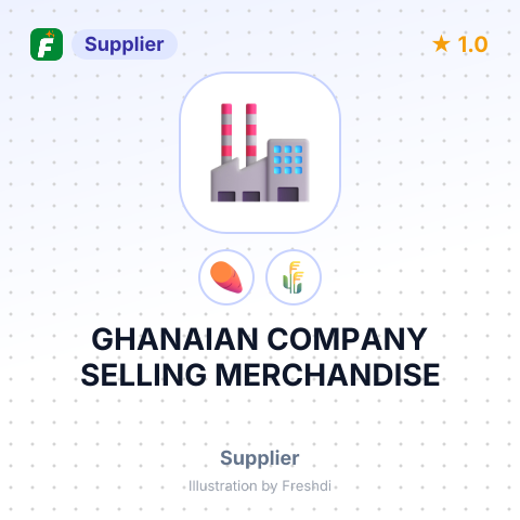 GHANAIAN COMPANY SELLING MERCHANDISE – summary card, no photo uploaded yet