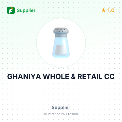 GHANIYA WHOLE & RETAIL CC – summary card, no photo uploaded yet