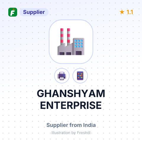 GHANSHYAM ENTERPRISE – summary card, no photo uploaded yet
