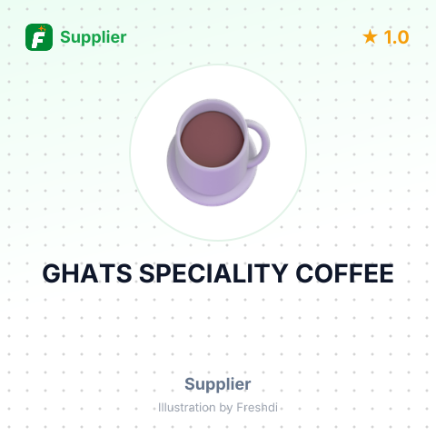 GHATS SPECIALITY COFFEE – summary card, no photo uploaded yet