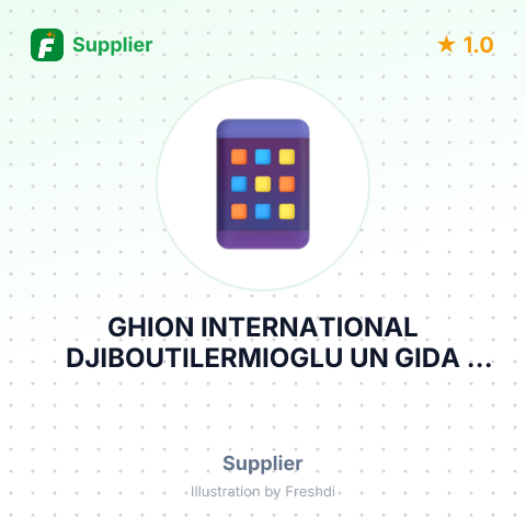 GHION INTERNATIONAL DJIBOUTILERMIOGLU UN GIDA SANAYI VETICARET LTD – summary card, no photo uploaded yet