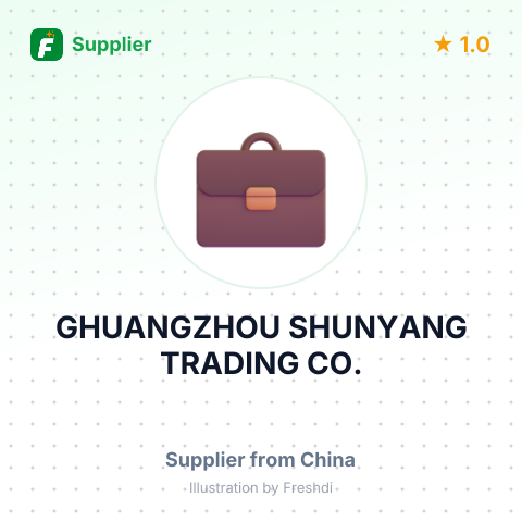 GHUANGZHOU SHUNYANG TRADING CO., – summary card, no photo uploaded yet