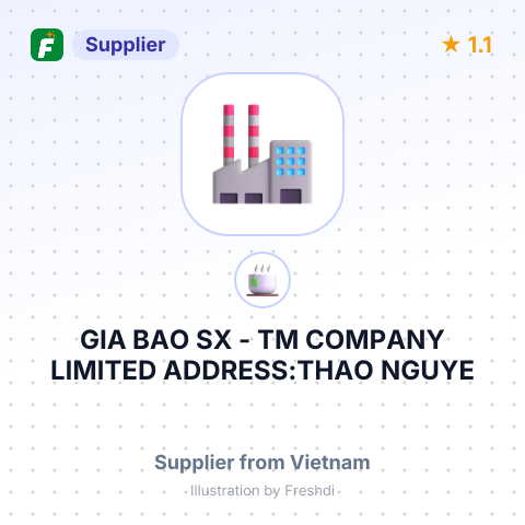 GIA BAO SX - TM COMPANY LIMITED ADDRESS:THAO NGUYE – summary card, no photo uploaded yet