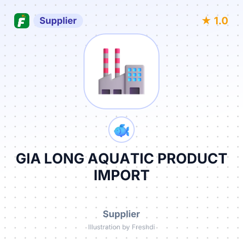 GIA LONG AQUATIC PRODUCT IMPORT – summary card, no photo uploaded yet