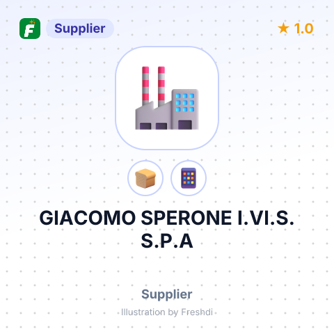GIACOMO SPERONE I.VI.S. S.P.A – summary card, no photo uploaded yet