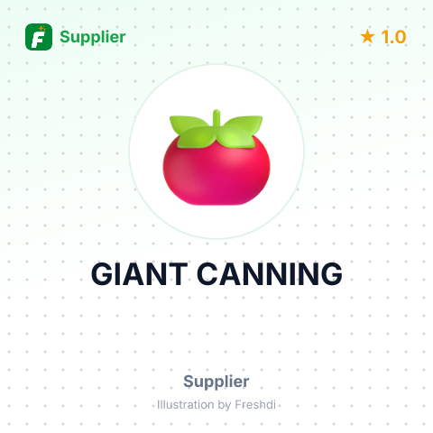 GIANT CANNING – summary card, no photo uploaded yet