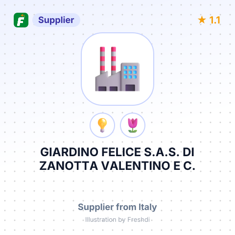 GIARDINO FELICE S.A.S. DI ZANOTTA VALENTINO E C. – summary card, no photo uploaded yet