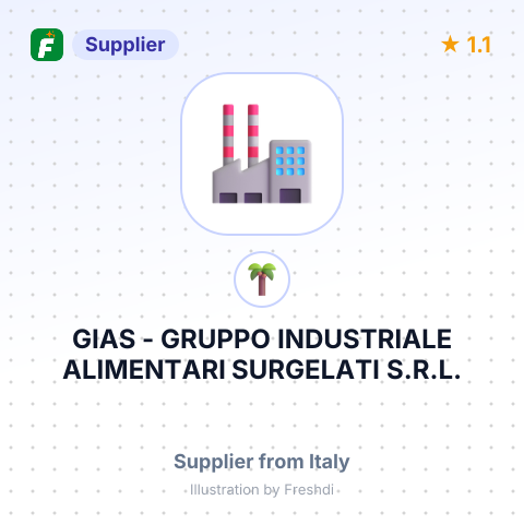 GIAS - GRUPPO INDUSTRIALE ALIMENTARI SURGELATI S.R.L. – summary card, no photo uploaded yet