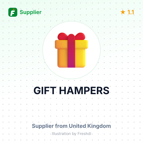 GIFT HAMPERS – summary card, no photo uploaded yet