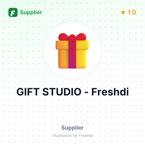 GIFT STUDIO – summary card, no photo uploaded yet
