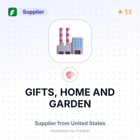 GIFTS, HOME AND GARDEN – summary card, no photo uploaded yet