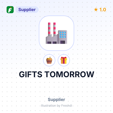 GIFTS TOMORROW – summary card, no photo uploaded yet