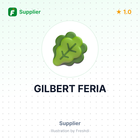 GILBERT FERIA – summary card, no photo uploaded yet