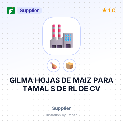 GILMA HOJAS DE MAIZ PARA TAMAL S DE RL DE CV – summary card, no photo uploaded yet