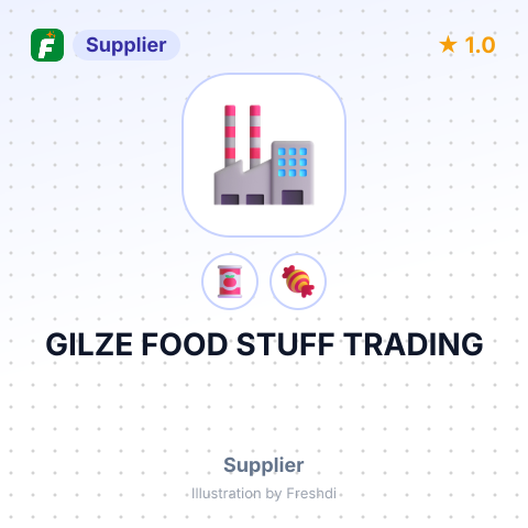 GILZE FOOD STUFF TRADING – summary card, no photo uploaded yet