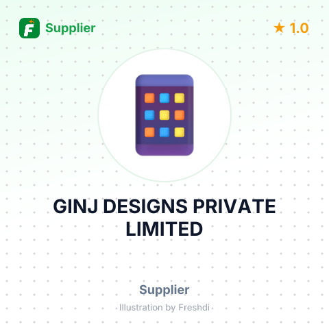 GINJ DESIGNS PRIVATE LIMITED – summary card, no photo uploaded yet