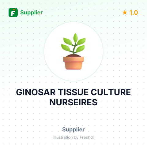 GINOSAR TISSUE CULTURE NURSEIRES – summary card, no photo uploaded yet