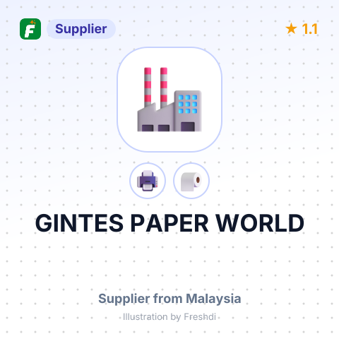 GINTES PAPER WORLD – summary card, no photo uploaded yet