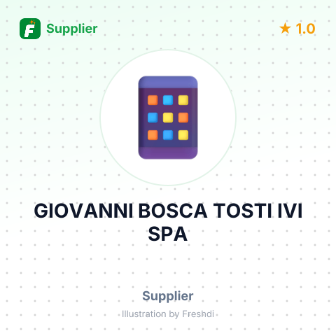 GIOVANNI BOSCA TOSTI IVI SPA – summary card, no photo uploaded yet