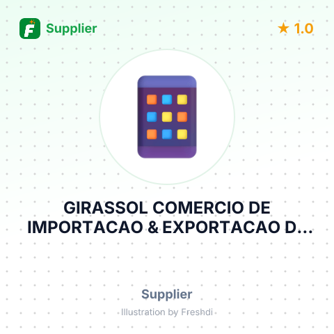 GIRASSOL COMERCIO DE IMPORTACAO & EXPORTACAO DE PIMENTA DO REINO & CEREAIS – summary card, no photo uploaded yet