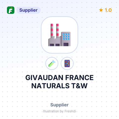 GIVAUDAN FRANCE NATURALS T&W – summary card, no photo uploaded yet
