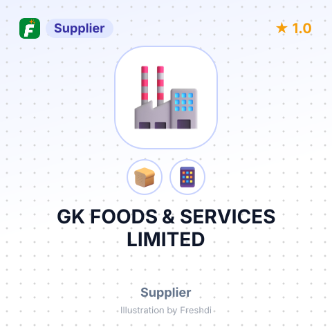 GK FOODS & SERVICES LIMITED – summary card, no photo uploaded yet