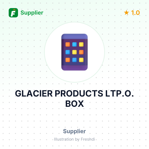 GLACIER PRODUCTS LTP.O. BOX – summary card, no photo uploaded yet