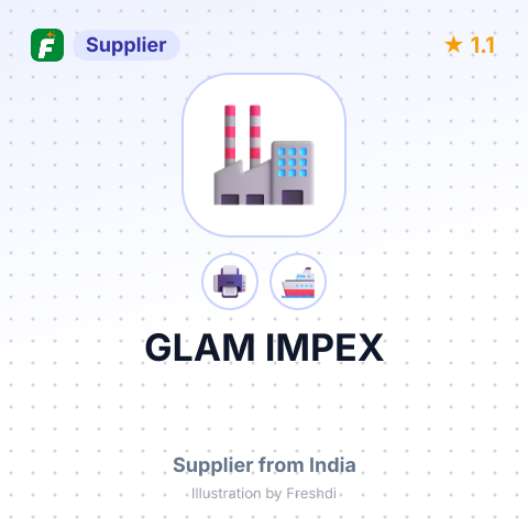 GLAM IMPEX – summary card, no photo uploaded yet