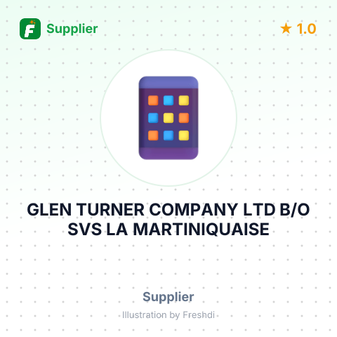 GLEN TURNER COMPANY LTD B/O SVS LA MARTINIQUAISE – summary card, no photo uploaded yet