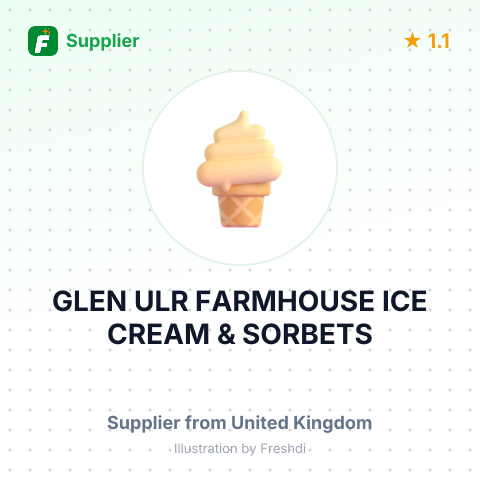 GLEN ULR FARMHOUSE ICE CREAM & SORBETS – summary card, no photo uploaded yet