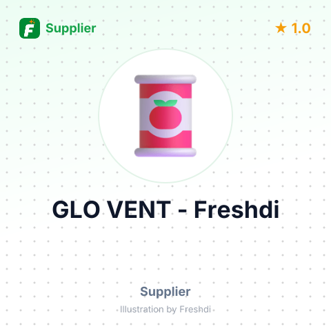 GLO VENT – summary card, no photo uploaded yet
