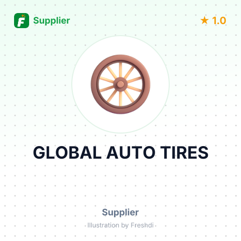 GLOBAL AUTO TIRES – summary card, no photo uploaded yet