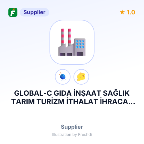 GLOBAL-C GIDA İNŞAAT SAĞLIK TARIM TURİZM İTHALAT İHRACAT SANAYİ VE TİCARET LİMİTED ŞİRKETİ – summary card, no photo uploaded yet