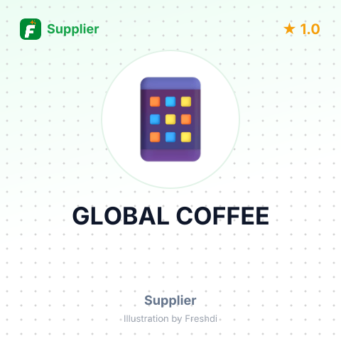 GLOBAL COFFEE – summary card, no photo uploaded yet