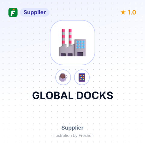 GLOBAL DOCKS – summary card, no photo uploaded yet