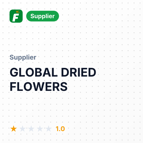 GLOBAL DRIED FLOWERS – summary card, no photo uploaded yet