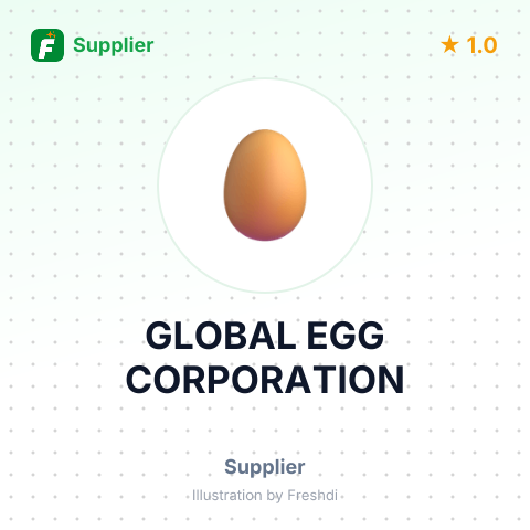 GLOBAL EGG CORPORATION – summary card, no photo uploaded yet
