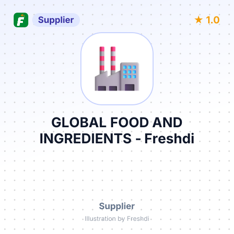 GLOBAL FOOD AND INGREDIENTS – summary card, no photo uploaded yet
