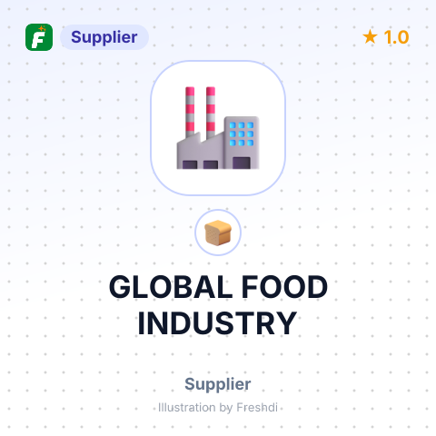 GLOBAL FOOD INDUSTRY – summary card, no photo uploaded yet