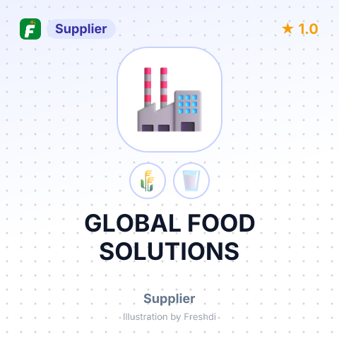 GLOBAL FOOD SOLUTIONS – summary card, no photo uploaded yet