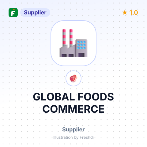 GLOBAL FOODS COMMERCE – summary card, no photo uploaded yet