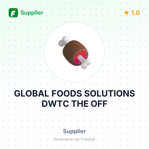 GLOBAL FOODS SOLUTIONS DWTC THE OFF – summary card, no photo uploaded yet