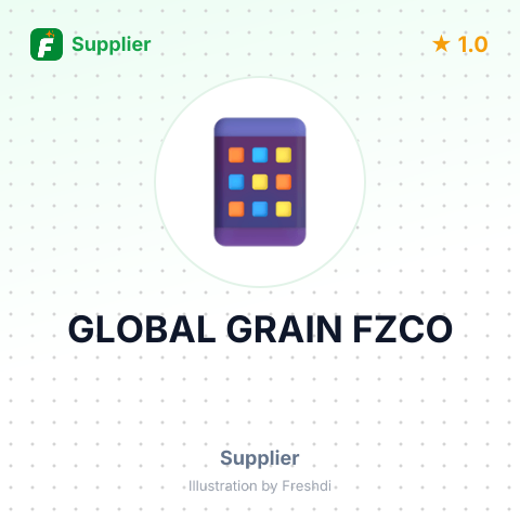 GLOBAL GRAIN FZCO – summary card, no photo uploaded yet