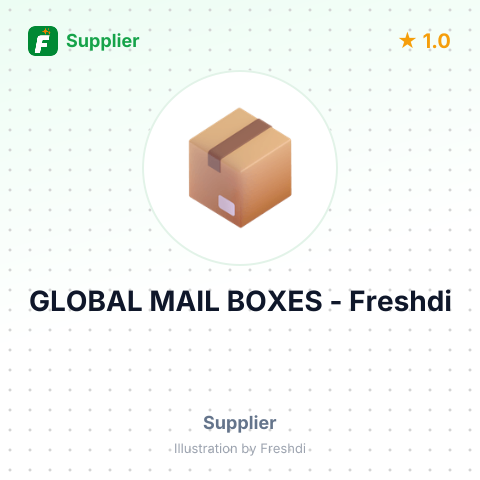 GLOBAL MAIL BOXES – summary card, no photo uploaded yet
