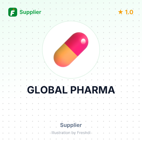 GLOBAL PHARMA – summary card, no photo uploaded yet