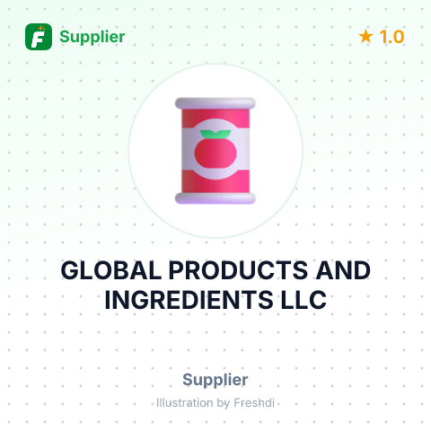 GLOBAL PRODUCTS AND INGREDIENTS LLC – summary card, no photo uploaded yet