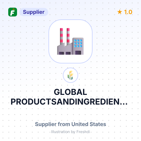 GLOBAL PRODUCTSANDINGREDIENTS LLC – summary card, no photo uploaded yet