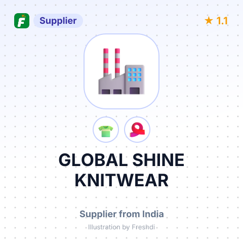 GLOBAL SHINE KNITWEAR – summary card, no photo uploaded yet